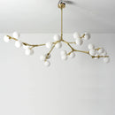Post-modern molecular glass pendant light for elegant interiors