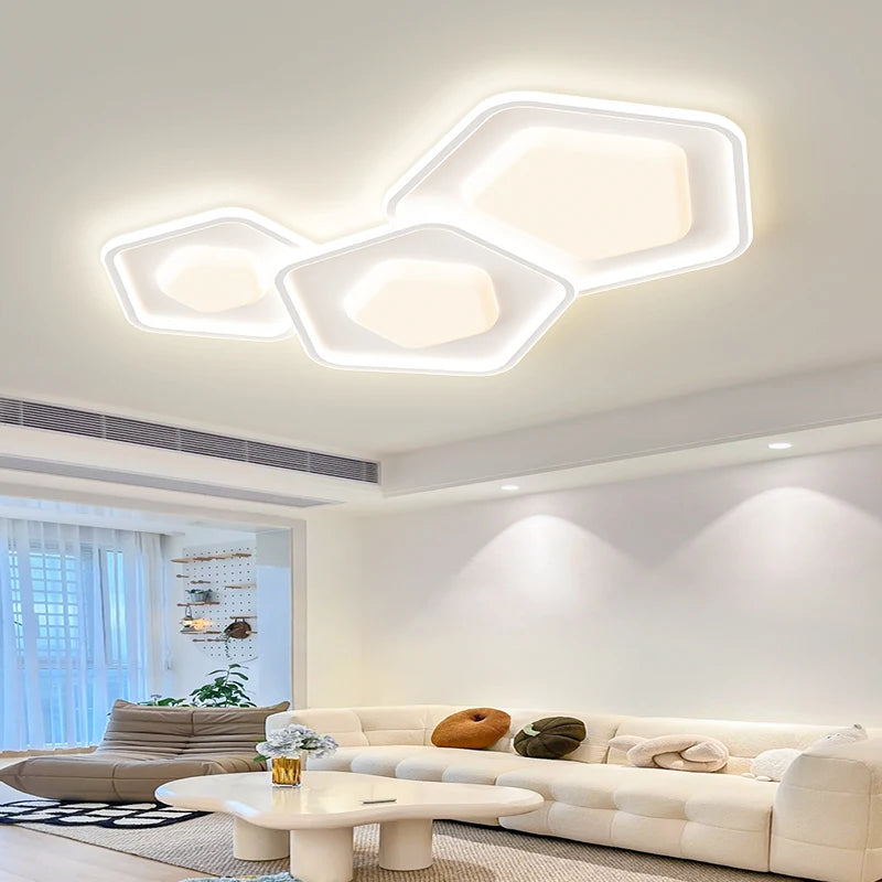Modern LED star ceiling light for elegant interior decor