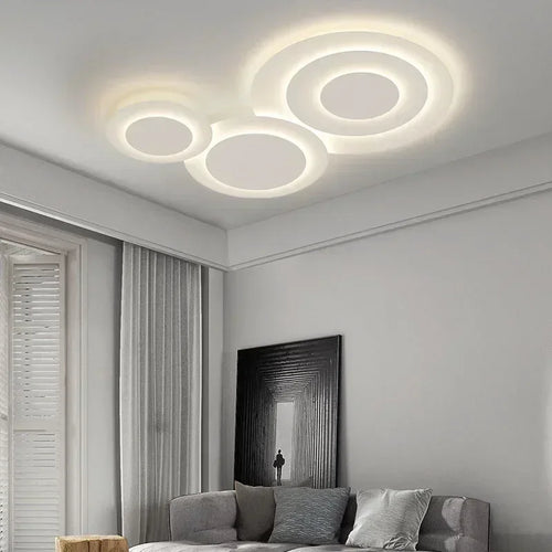Modern LED ceiling light for stylish home decoration and elegant lighting - vue 5 sur 18
