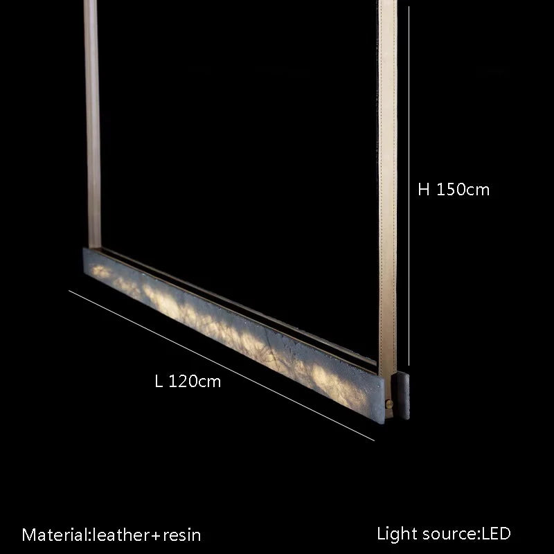 High-end modern minimalist marble effect LED chandelier