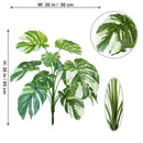 Artificial monstera plant with realistic leaves for indoor decoration