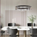 Stratos designer glass LED chandelier for indoor use