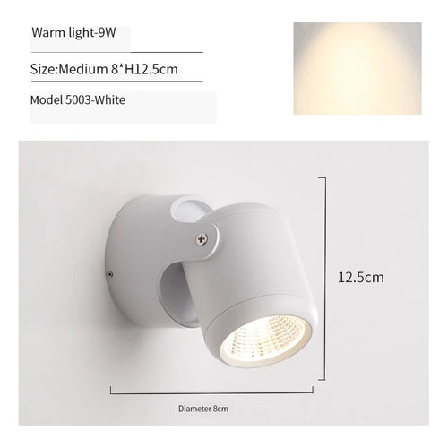 Modern rotatable LED wall light for interior decoration - vue 18 sur 20