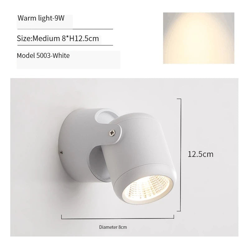 Modern rotatable LED wall light for interior decoration - vue 17 sur 20