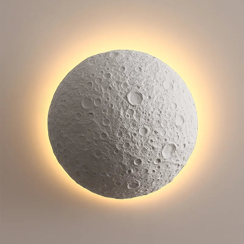 Creative LED moon wall light for villa