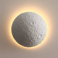 Decorative moon wall light with creative design and modern LED lighting