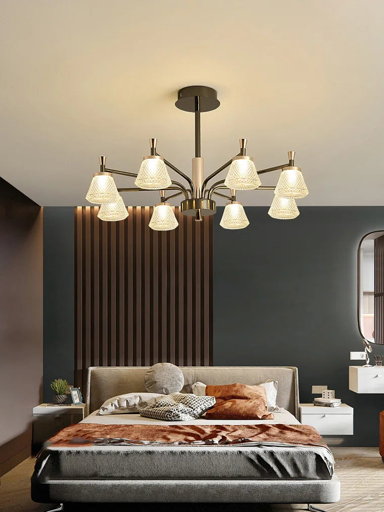Modern pendant chandelier for decorative indoor lighting