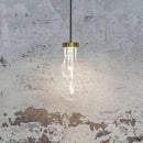 Transparent acrylic LED pendant light with adjustable wire