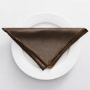 Set of 10 satin table napkins for receptions