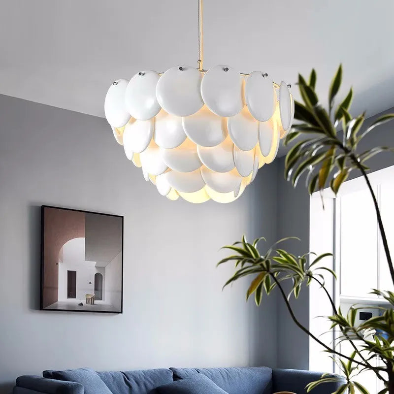 Contemporary ceramic chandelier nordic modern style - vue 5 sur 10