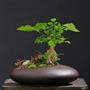 Chinese style retro clay flower pot for garden decoration