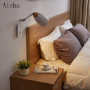 Simple creative Nordic wall light with switch decorative