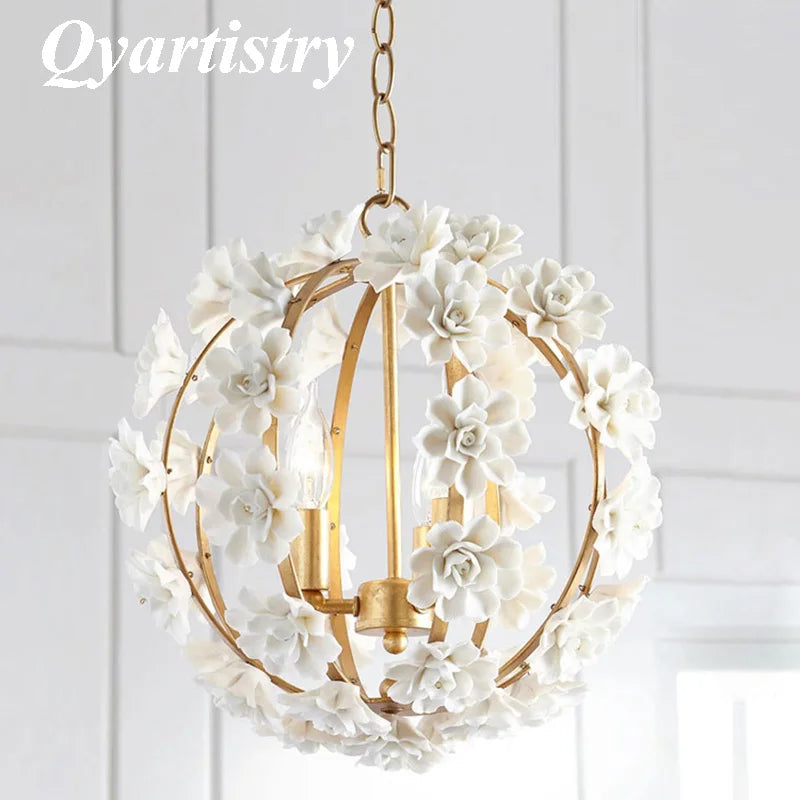 Retro royal empire style chandelier with integrated LED