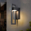 Geometric metal outdoor wall light IP65 waterproof