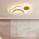 Rainbow cloud LED ceiling light for children's room