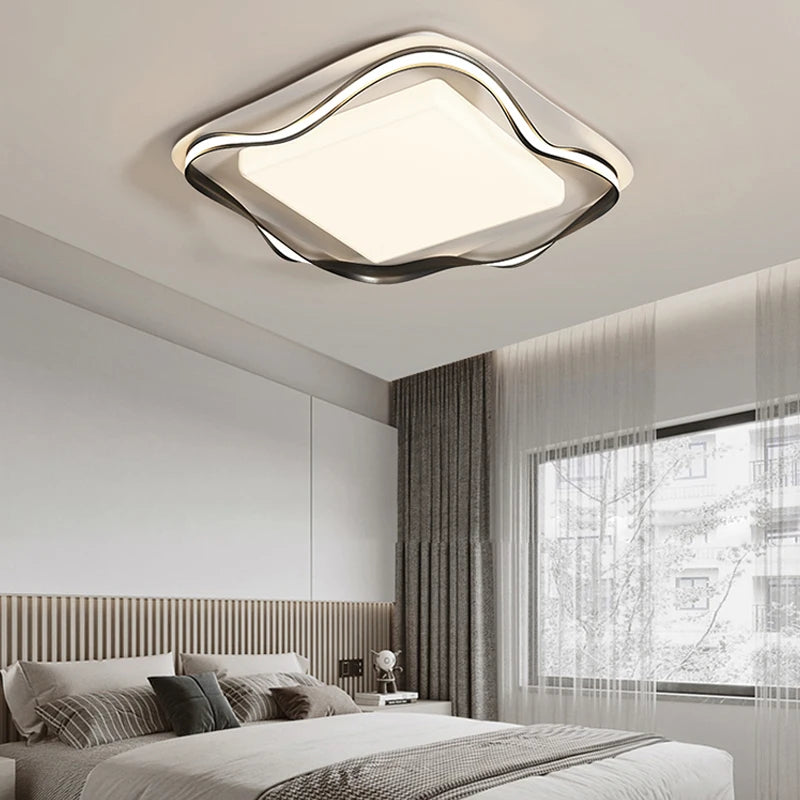 Modern LED ceiling light with remote control