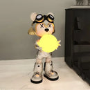 Decorative interstellar bear LED floor lamp for children