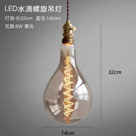Retro glass pendant light for artistic decor and display - vue 10 sur 17