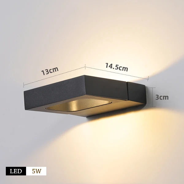 applique murale led moderne rotative pour décoration intérieure