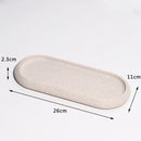 modern bathroom accessory set made of sand and gravel