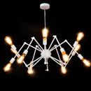 Adjustable industrial spider retro pendant light in iron