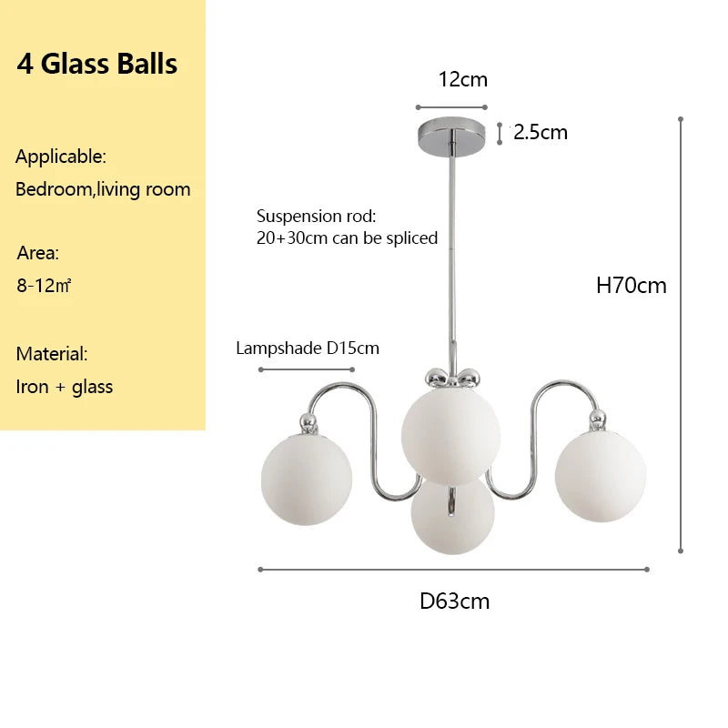 Arc LED pendant chandelier for elegant interior decor