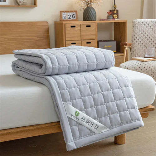 Cooling Mattress Topper for Summer,Foldable Bed Mat Cool Sleeping Mattress,Soft Breathable Roll Up Bed for Single Double Bed - vue 7 sur 13