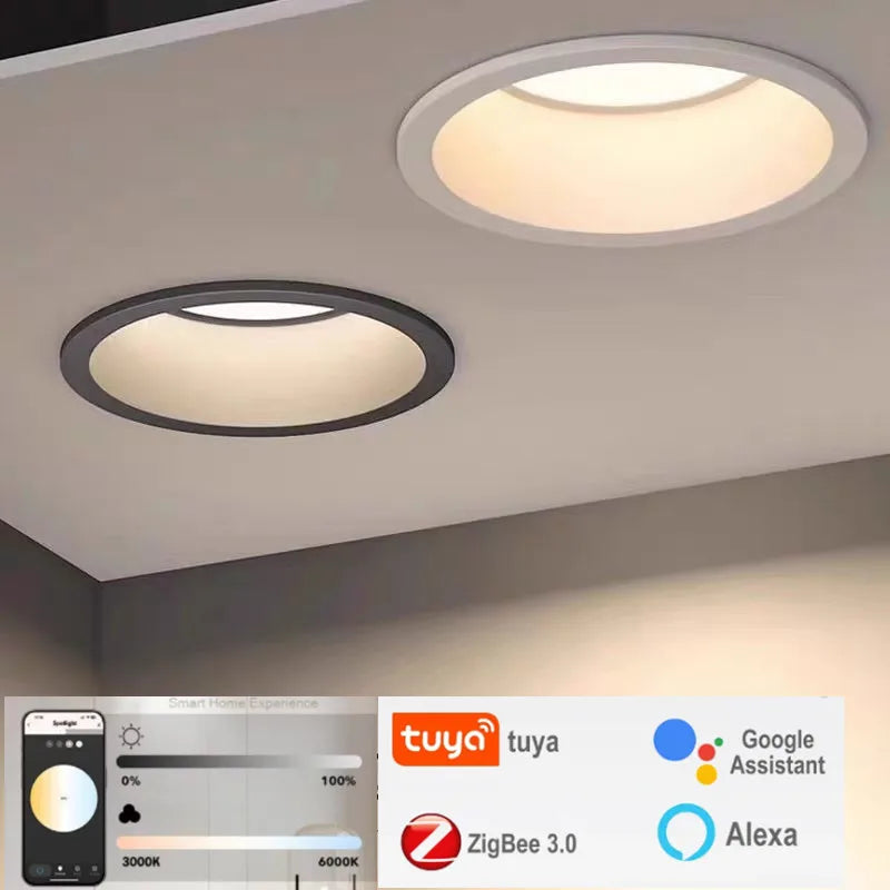 Zigbee 30 LED ceiling light smart dimmable indoor lighting