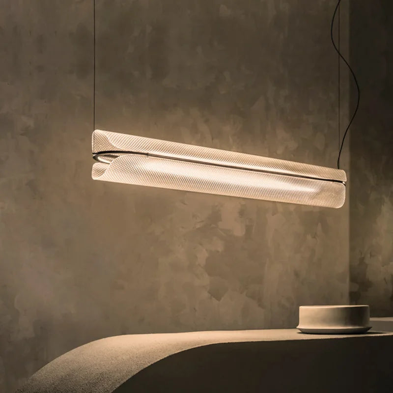 Modern LED pendant light with adjustable warm cord