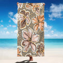 Vintage floral quick dry microfibre beach towel