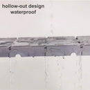Interlocking PVC tiles wood effect for patio or garden 300mm