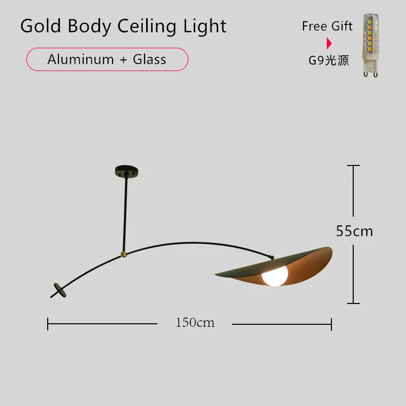 Modern adjustable LED pendant lamp