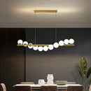 Creative glass chandelier with adjustable wire for bar and restaurant