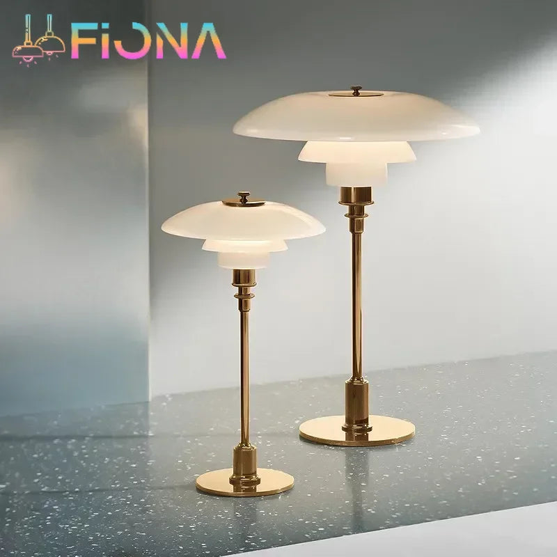 Elegant Danish style retro nordic LED table lamp