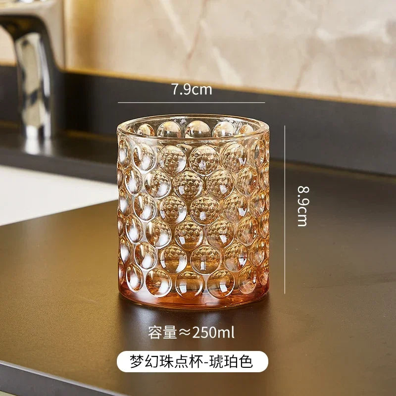 glass mouthwash cup bathroom accessories - vue 11 sur 13