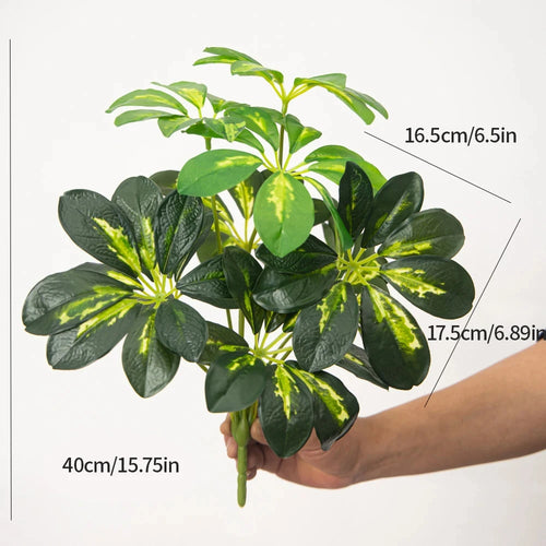 Artificial tropical monstera plant with decorative leaves for interiors - vue 8 sur 8