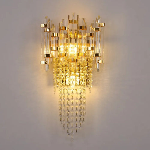 Modern crystal wall light nordic luxury for elegant interiors - vue 2 sur 7
