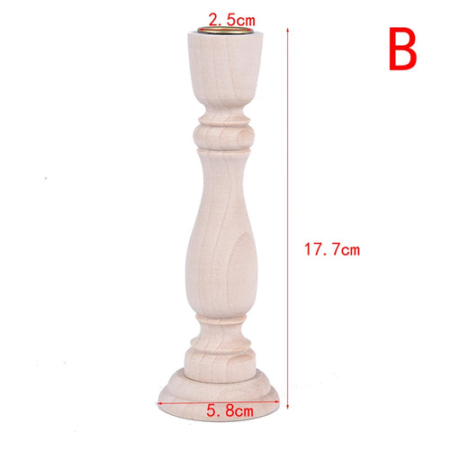 Candlesticks Holderng Decorations, Retro Wood Classic  Weddi candle holders   Holders home decor - vue 12 sur 11
