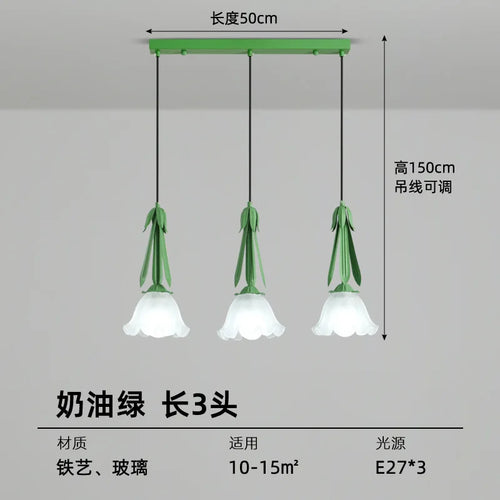Glass chandelier for modern pendant lighting - vue 7 sur 12
