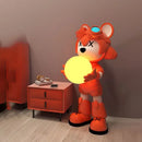 Decorative interstellar bear LED floor lamp for children