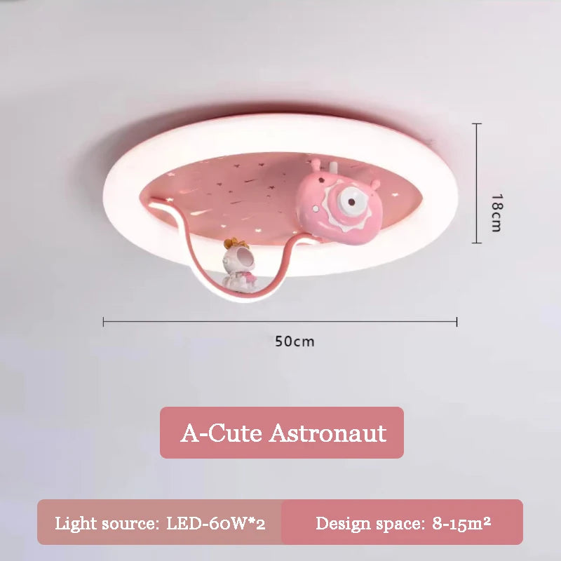 Children's astronaut ceiling light cute decorative and cosy