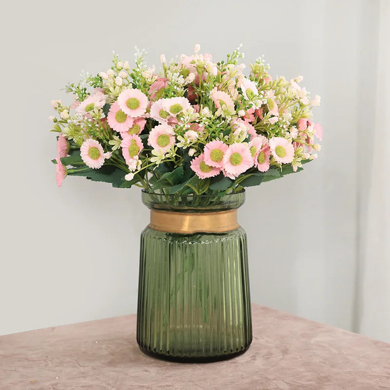 Six artificial chrysanthemum flowers for wedding decoration