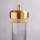 Minimalist nordic striped glass chandelier for interior decor