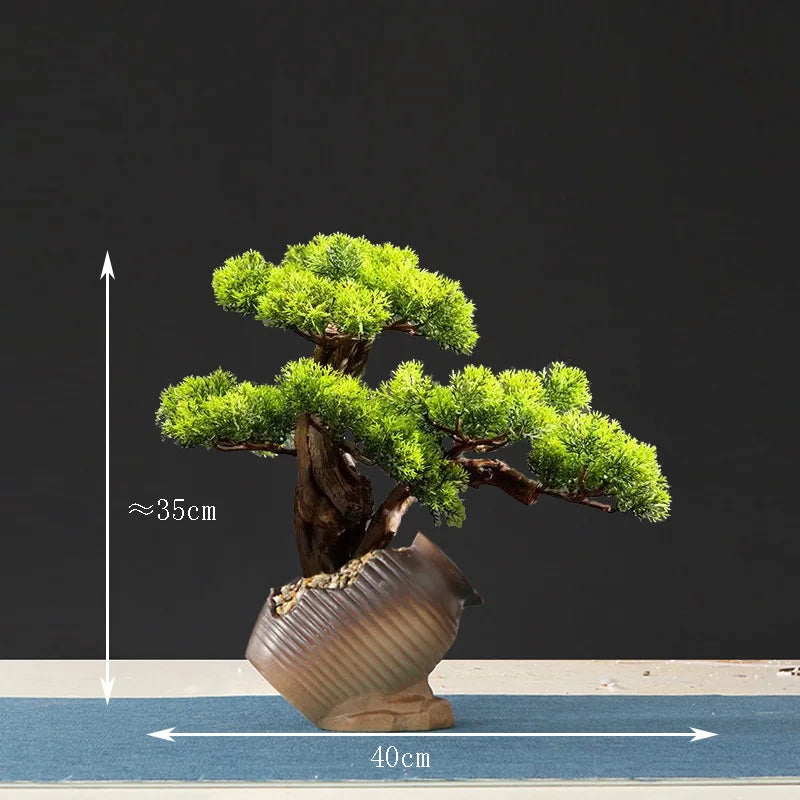 Artificial bonsai tree for indoor decoration and landscaping - vue 9 sur 36