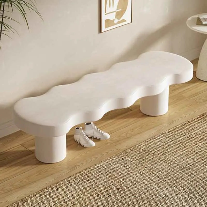 Nordic creative velvet stool for leisure and relaxation