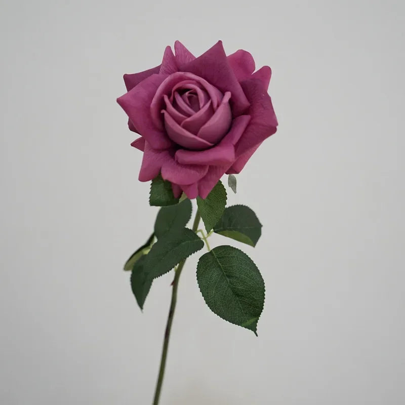 Artificial latex rose branch for decoration and gifts - vue 11 sur 11