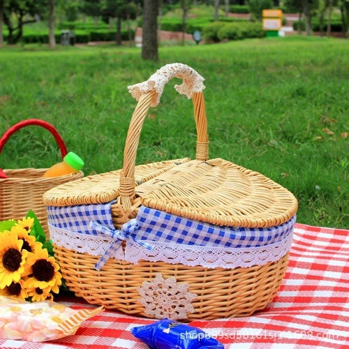 practical and cute wicker storage baskets - vue 7 sur 6