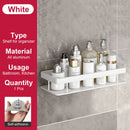 no-drill wall shelf for bathroom and kitchen storage