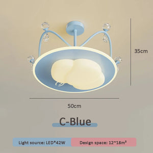 Creative crystal lamp for modern princess bedroom