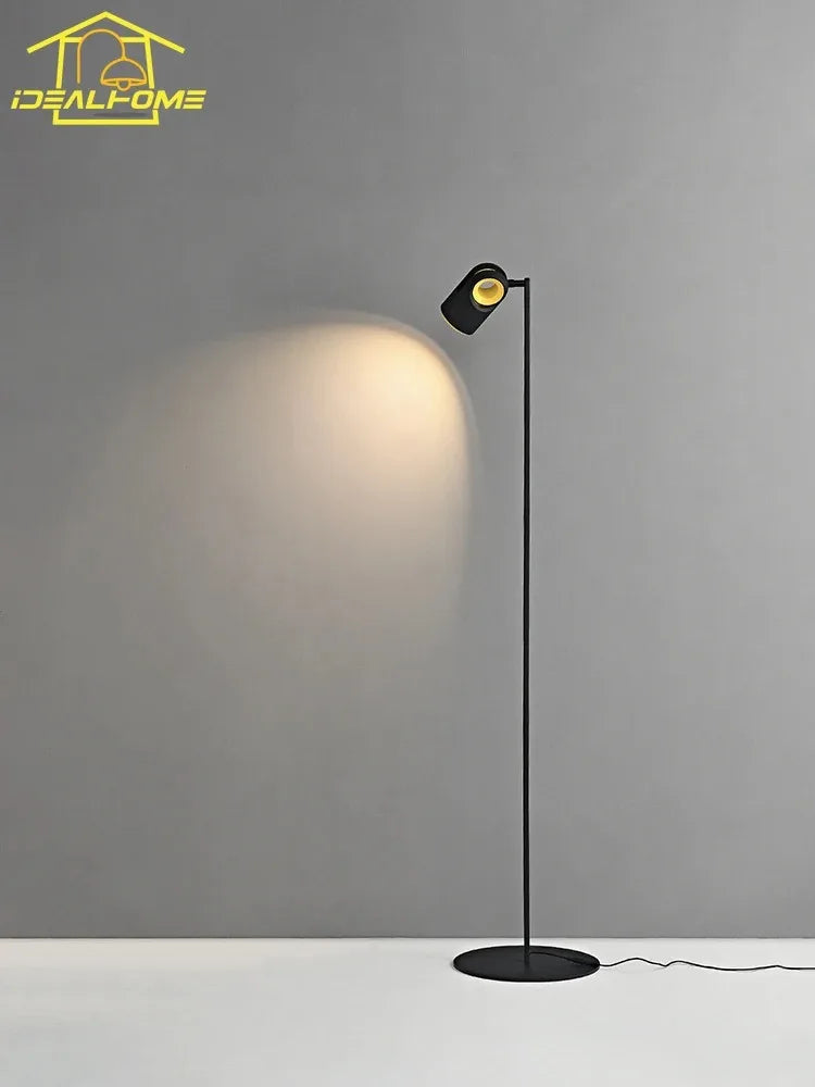 Modern minimalist Italian floor lamp with adjustable ambience for interiors